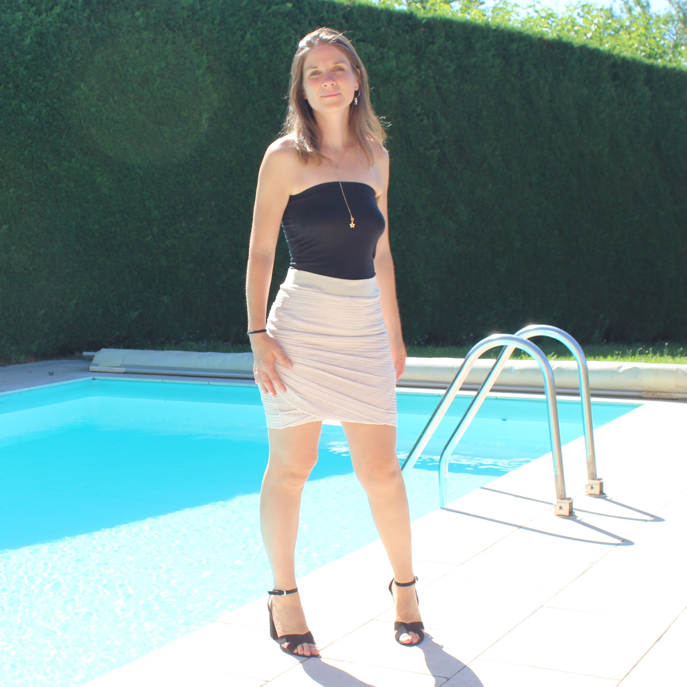 Jupe strass La sirène corsetée