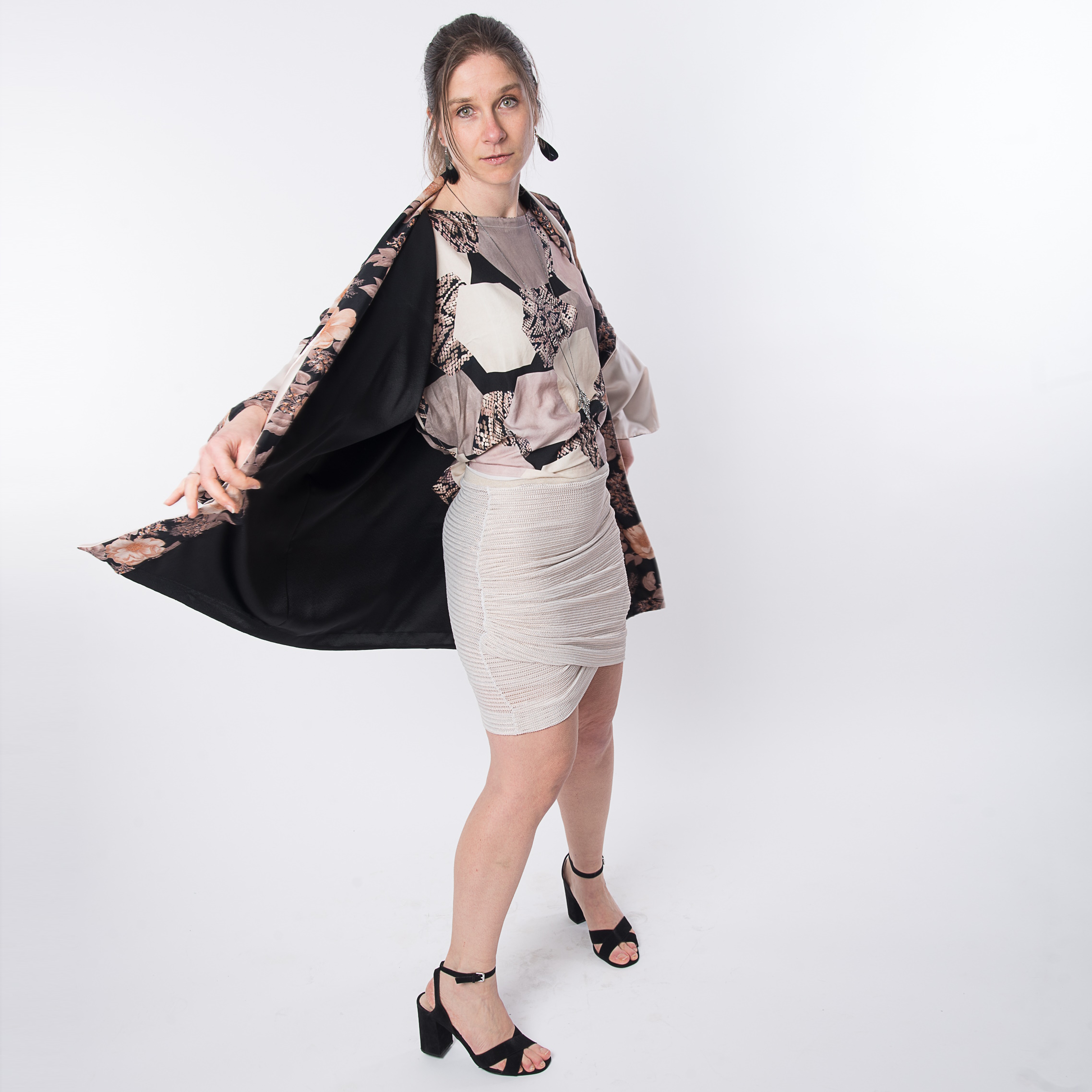 kimono tungstène - La sirène corsetée