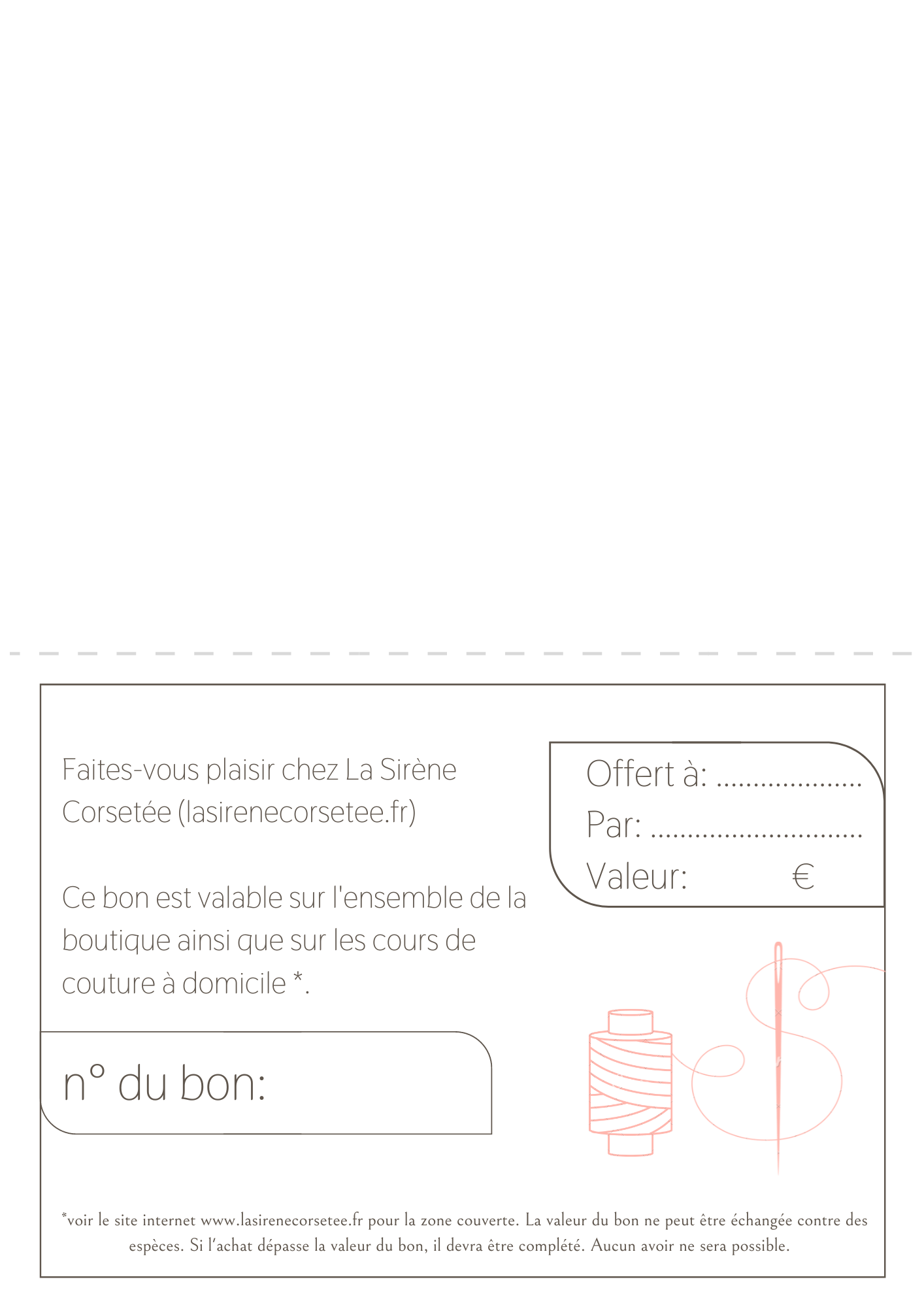 Bon cadeau La sirène corsetée