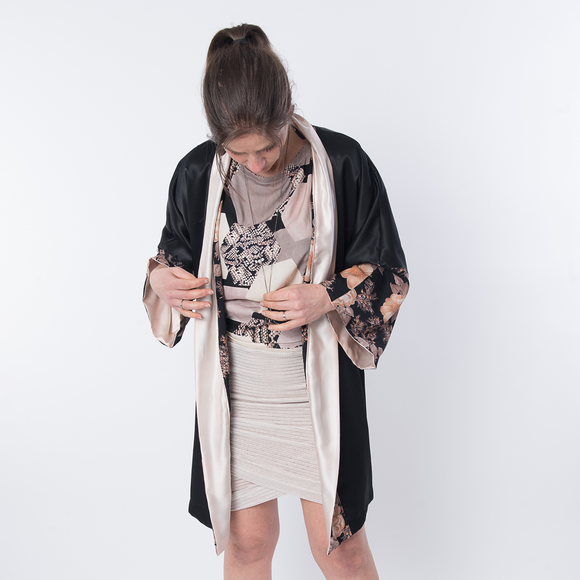 kimono tungstène - La sirène corsetée