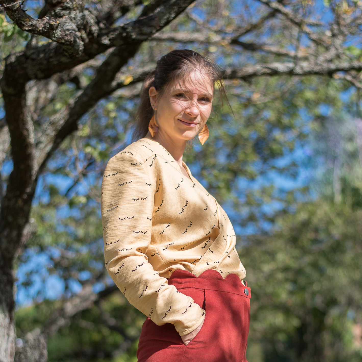 Blouse washi La sirène corsetée